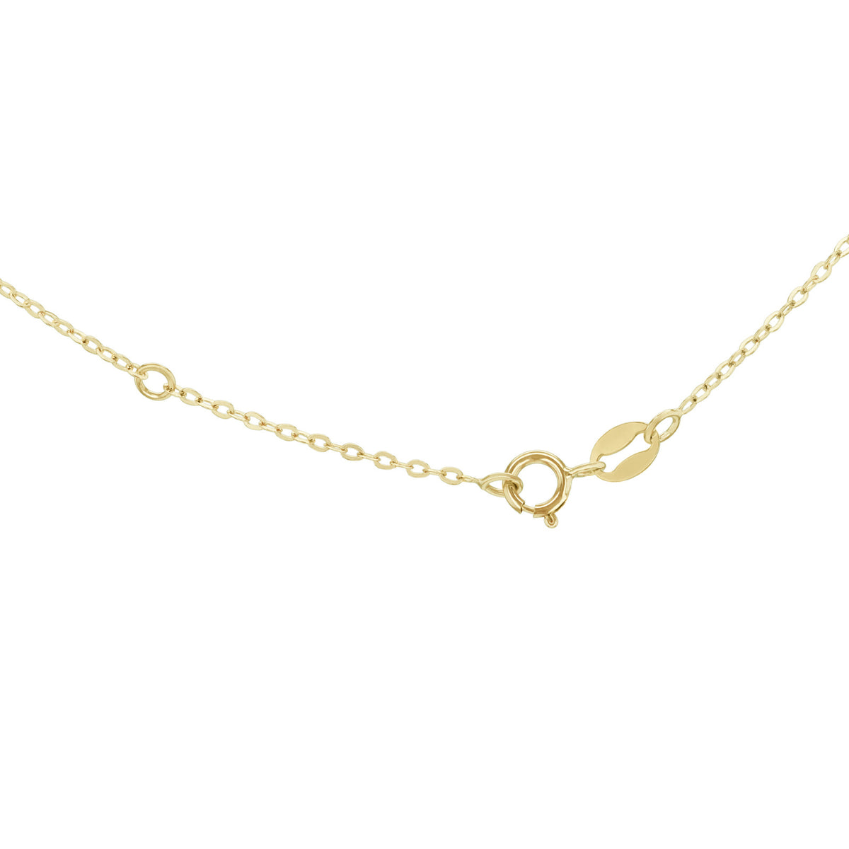 9ct Yellow Gold Entwined Knot Freshwater Pearl Necklace