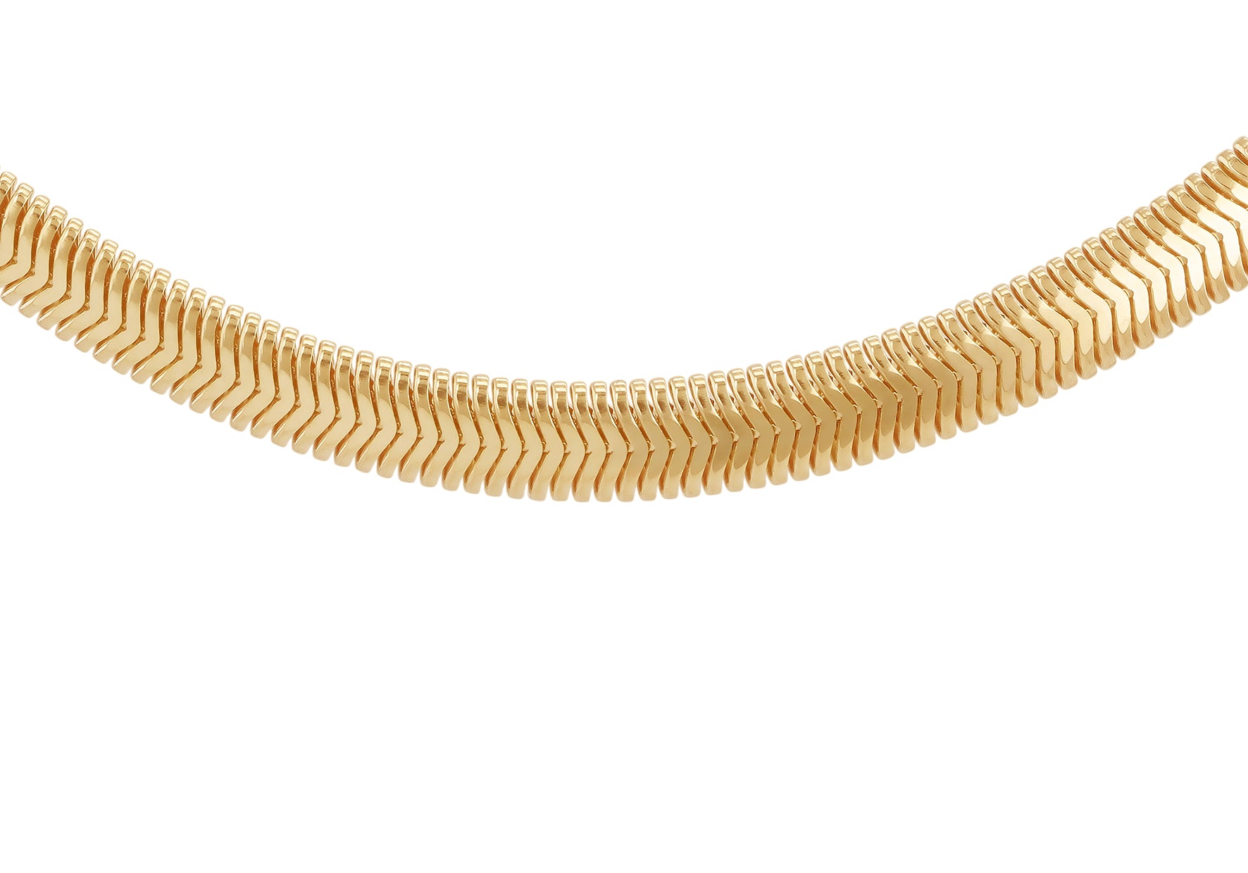 9ct Yellow Gold Flat Satin Snake Chain
