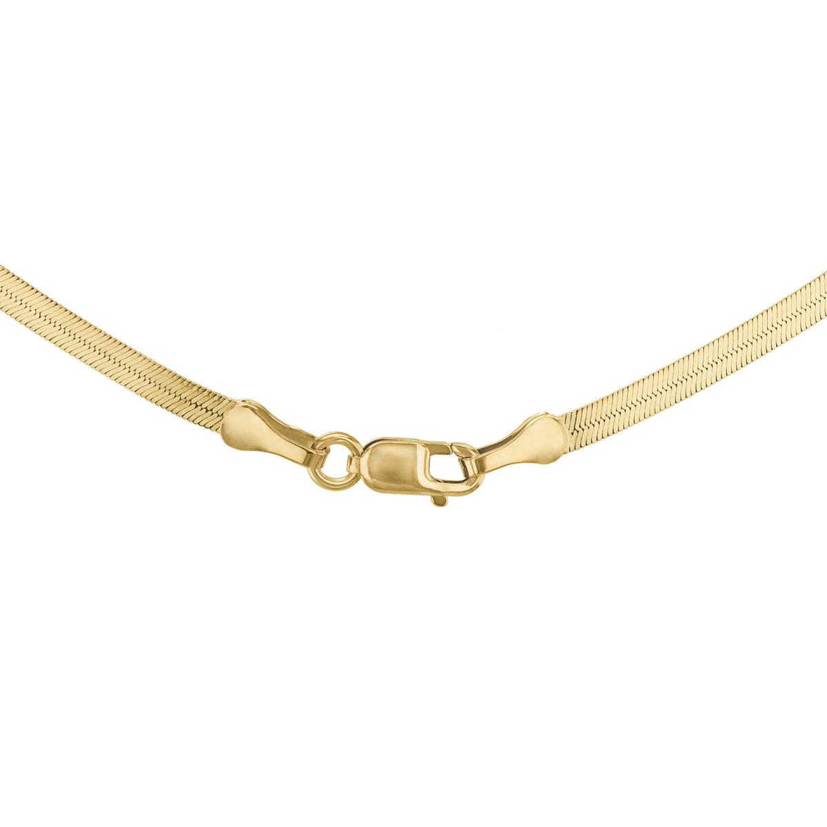 9ct Yellow Gold Silken Herringbone Necklace