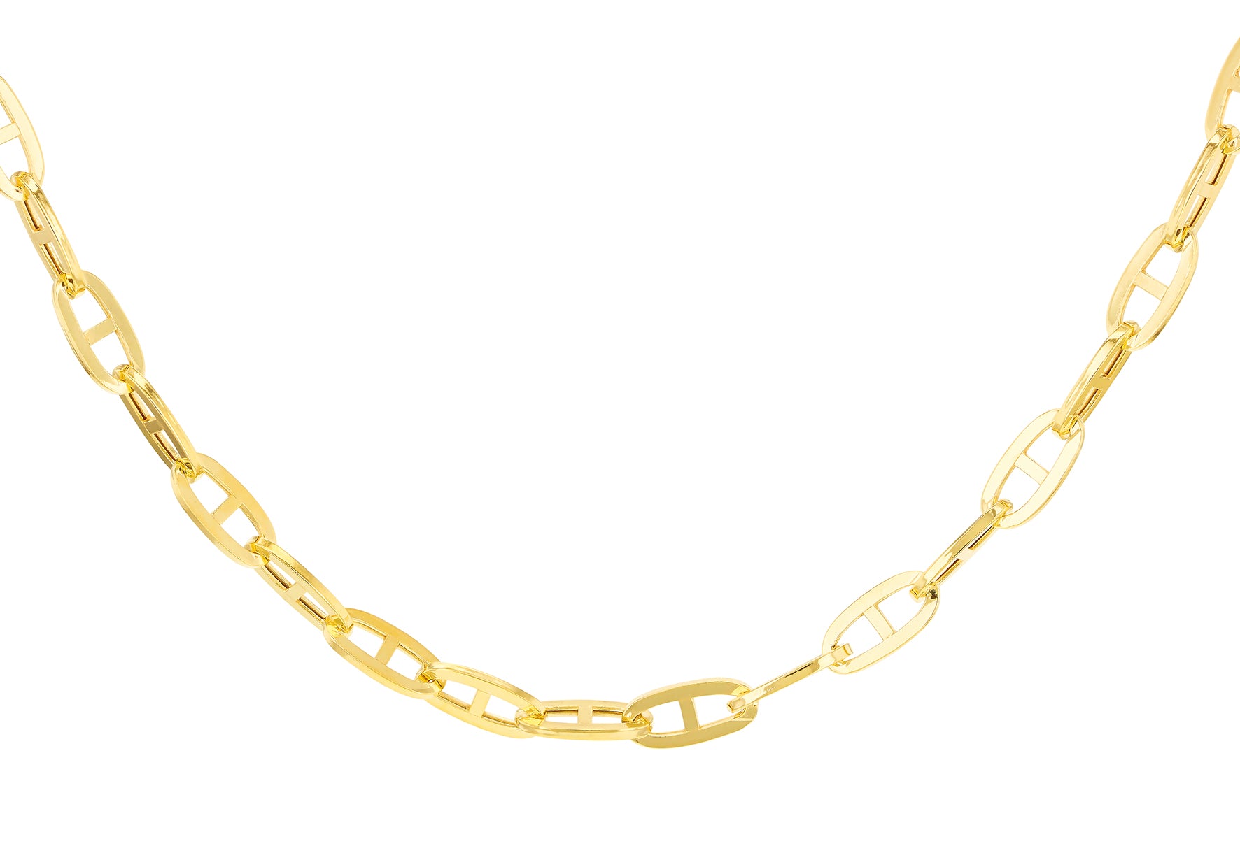 9ct Yellow Gold Marine Anchor Links Chain