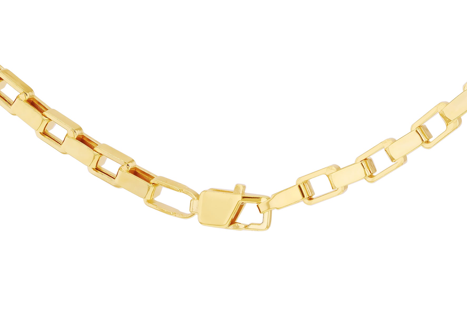 9ct Yellow Gold 90 Square Paper Chain