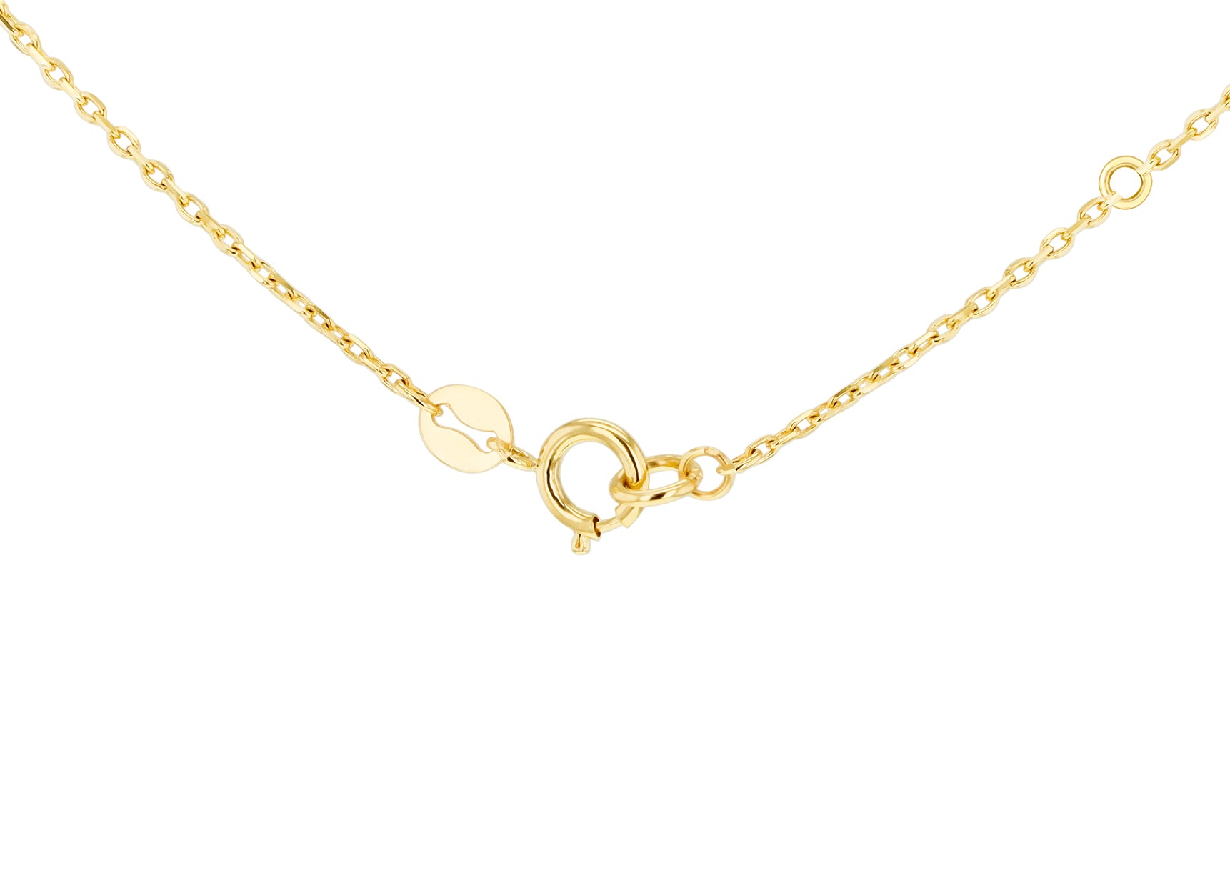 9ct Yellow Gold Evil Eye Pendant Necklace