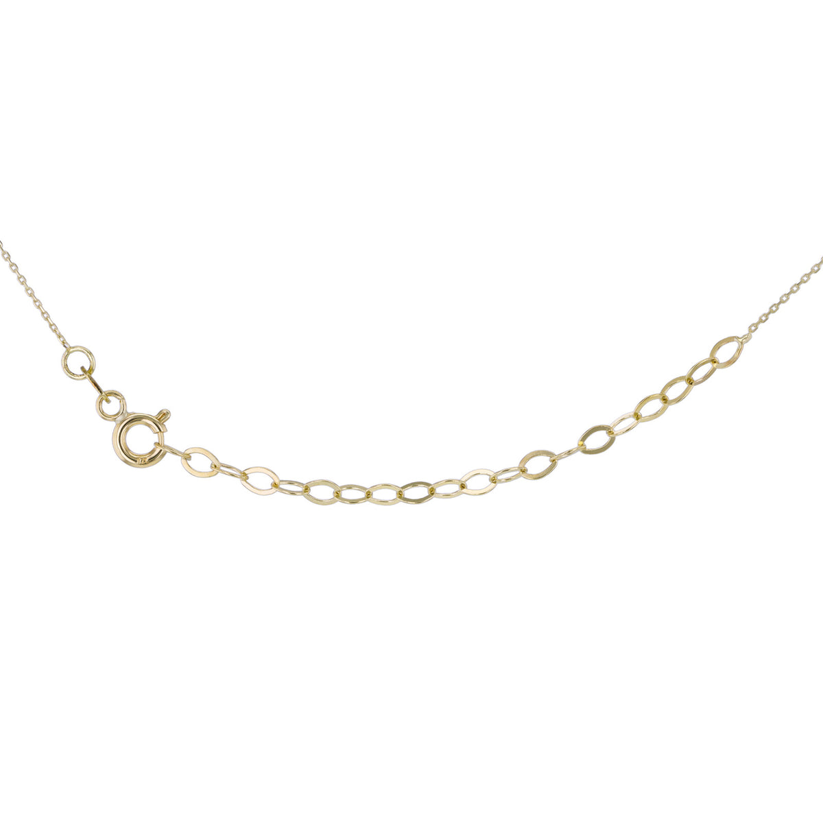 9ct Yellow Gold Pear-Cut Zirconia Slider Necklace