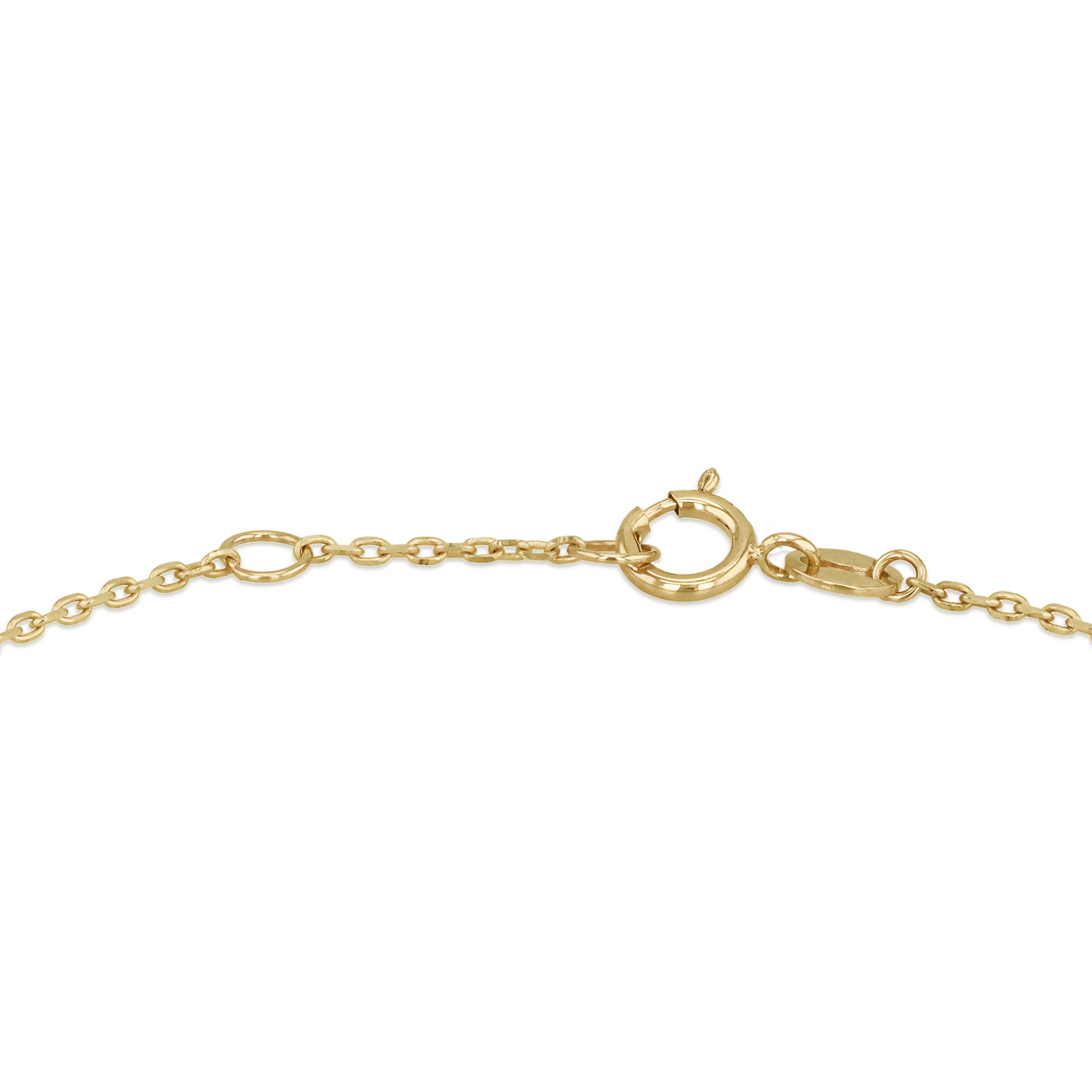 9ct Yellow Gold Mother of Pearl Blossom Chain Bracelet