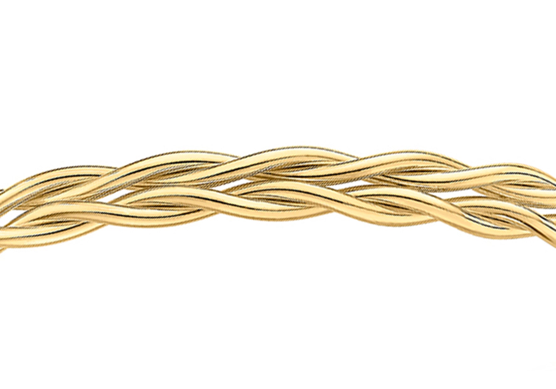 9ct Yellow Gold Double Twist Wheat Bangle