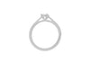 18ct White Gold 0.70ct Diamond Band Solitaire Ring