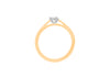18ct Yellow Gold 0.50ct Diamond Band Solitaire Ring