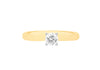 18ct Yellow Gold 0.70ct Diamond Band Solitaire Ring