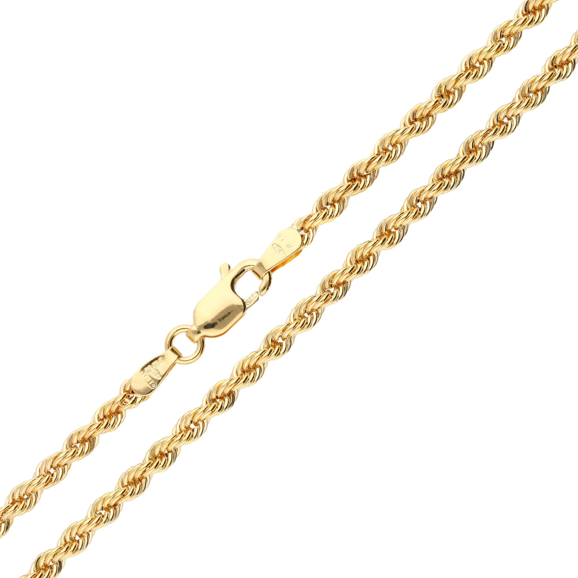 9ct Yellow Gold Slim Rope Chain