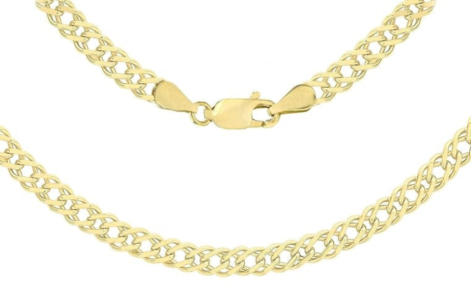 9ct Yellow Gold 060 Double Curb Chain