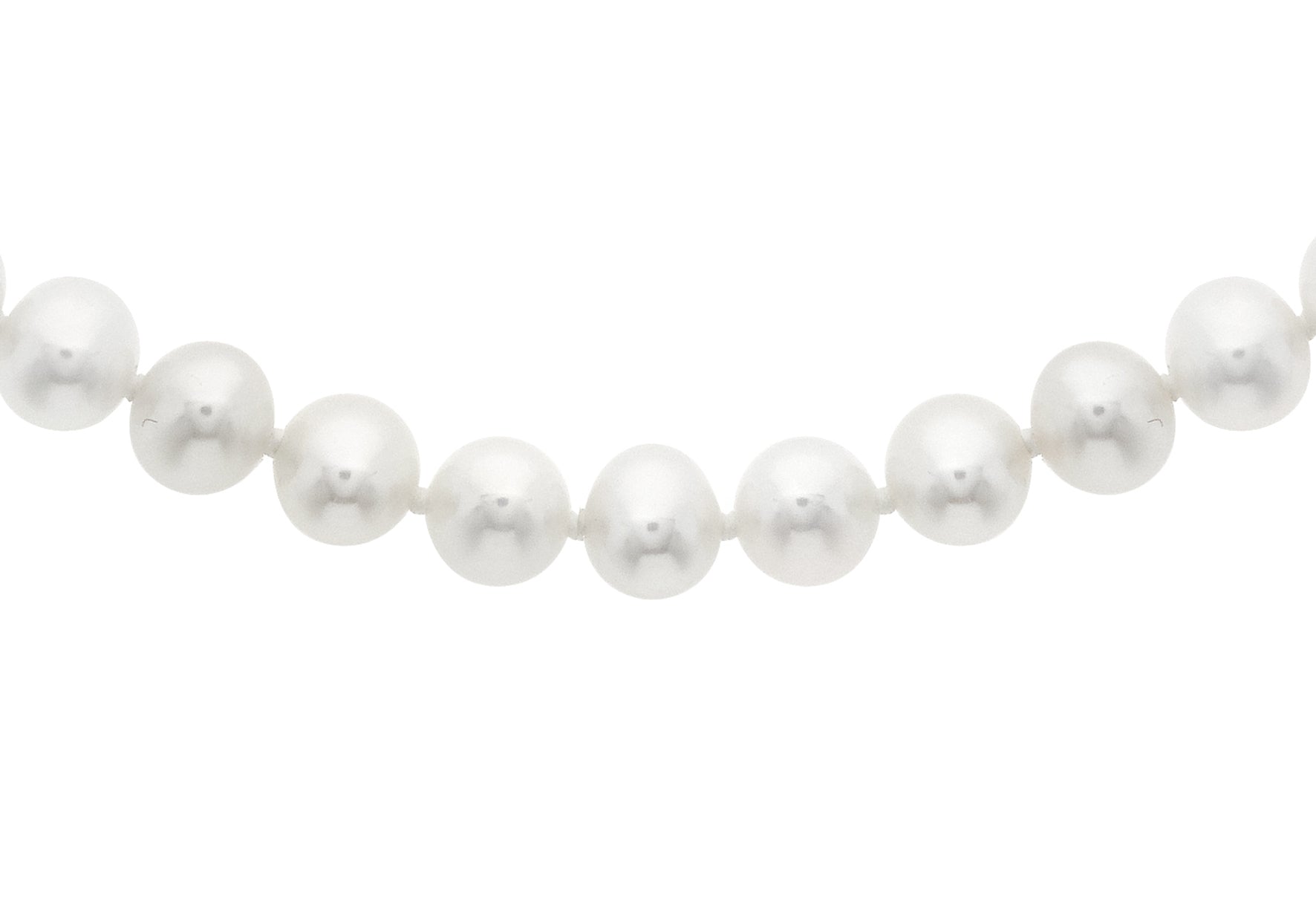 9ct Yellow Gold Pearl Necklace 46m/18"9