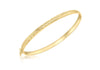 9ct Yellow Gold Diamond Cut Bangle