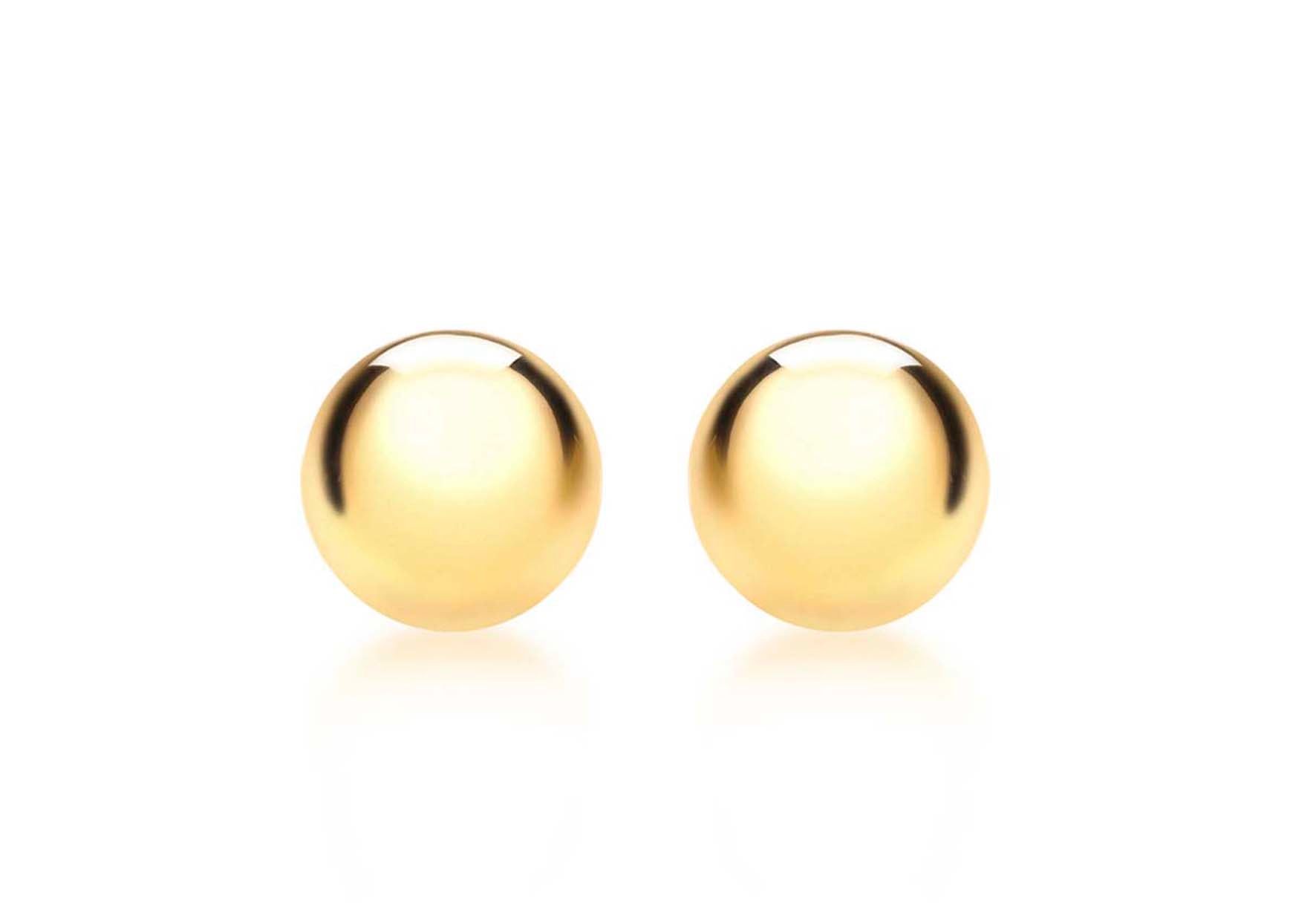 9ct Gold 5mm Polished Child's Stud Earrings
