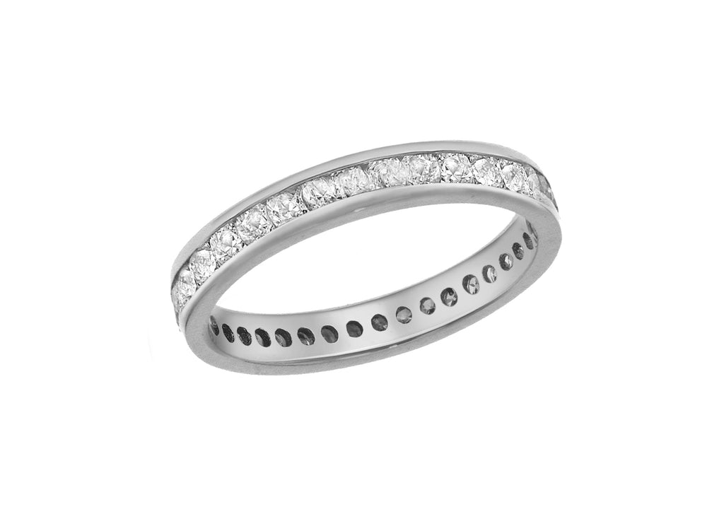 Diamond Full Band Eternity 0.50ct Ring 18ct White Gold