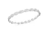 Sterling Silver Rhodium Plated Zirconia  Twisted Bangle
