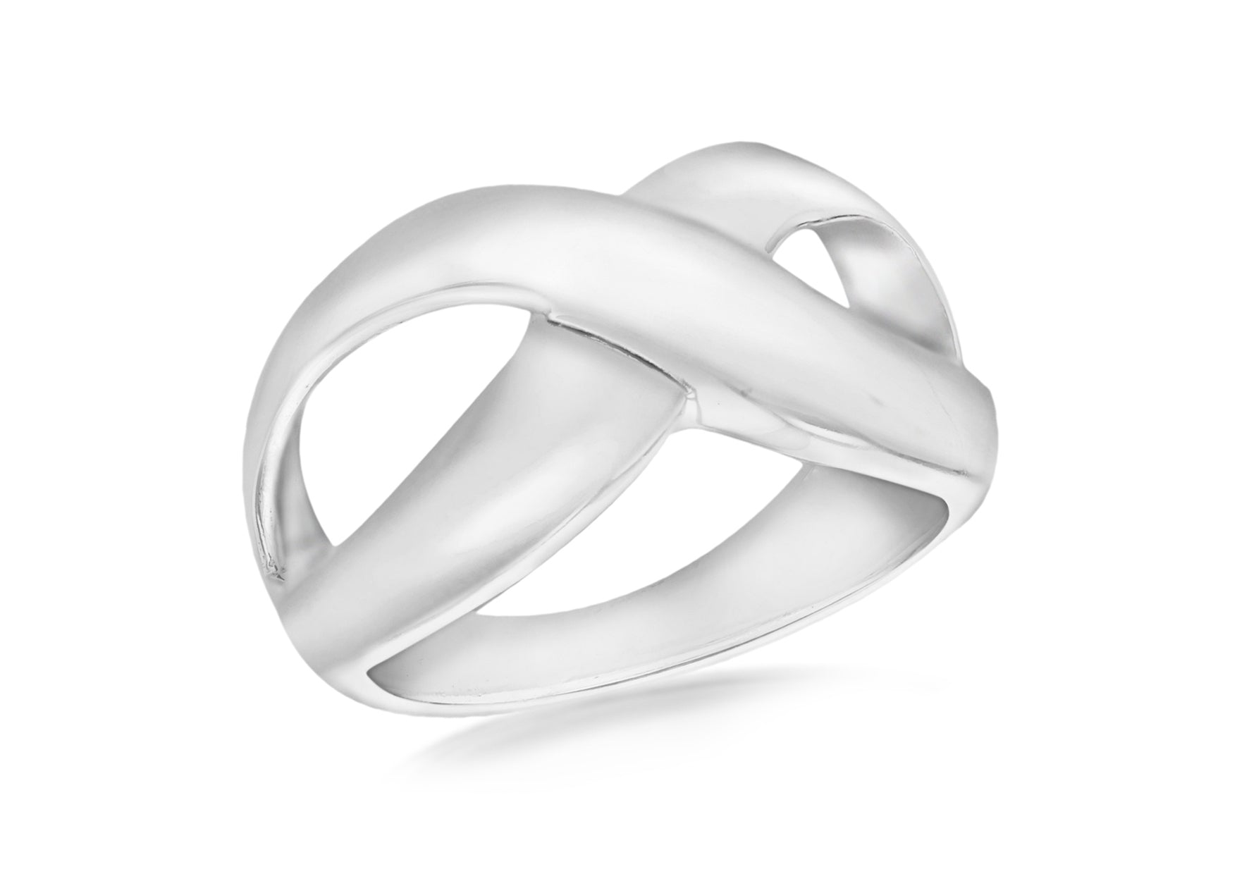 SILVER RHOD CrossOVER Ring