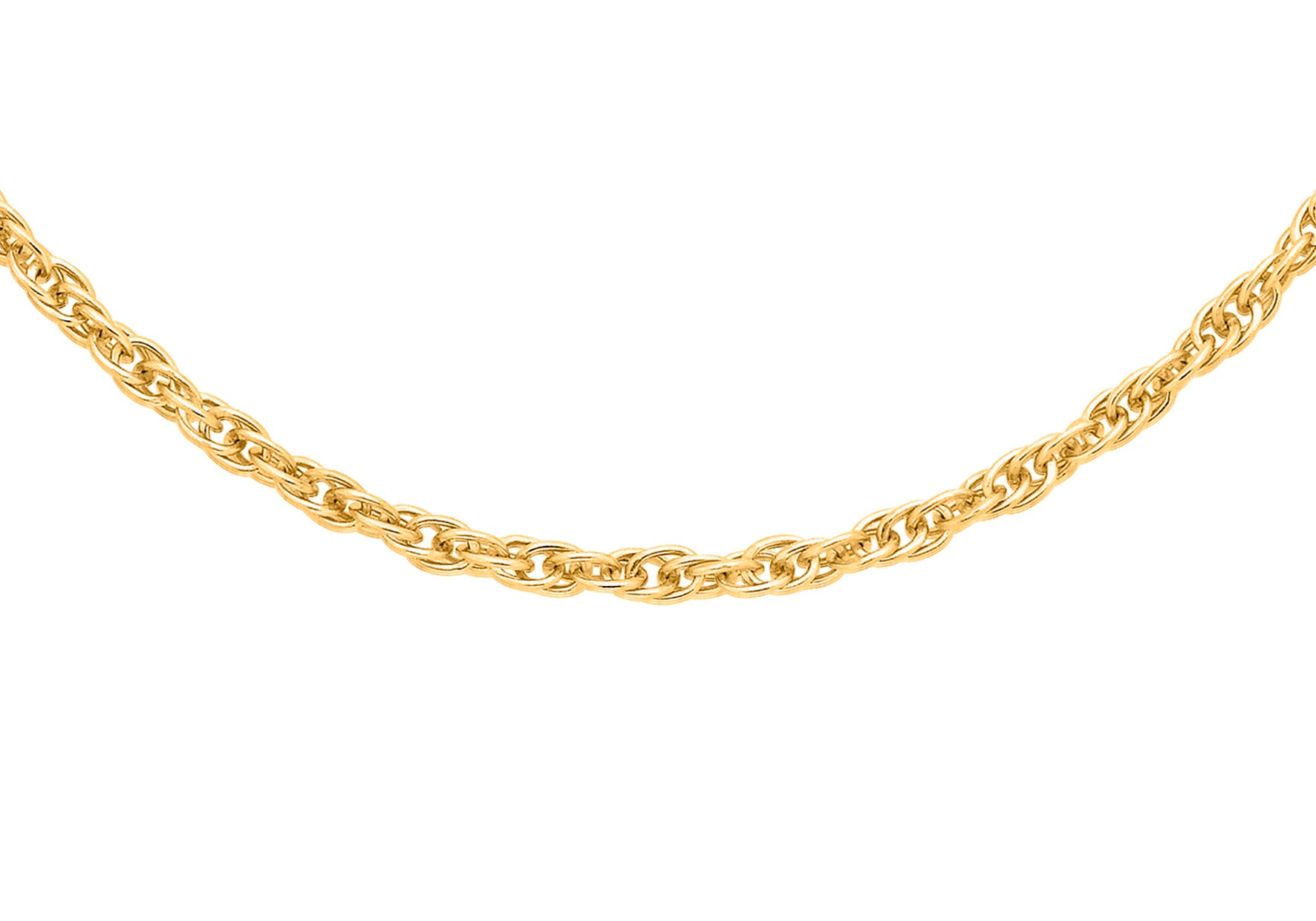 Sterling Silver Gold Plated Necklace Chain