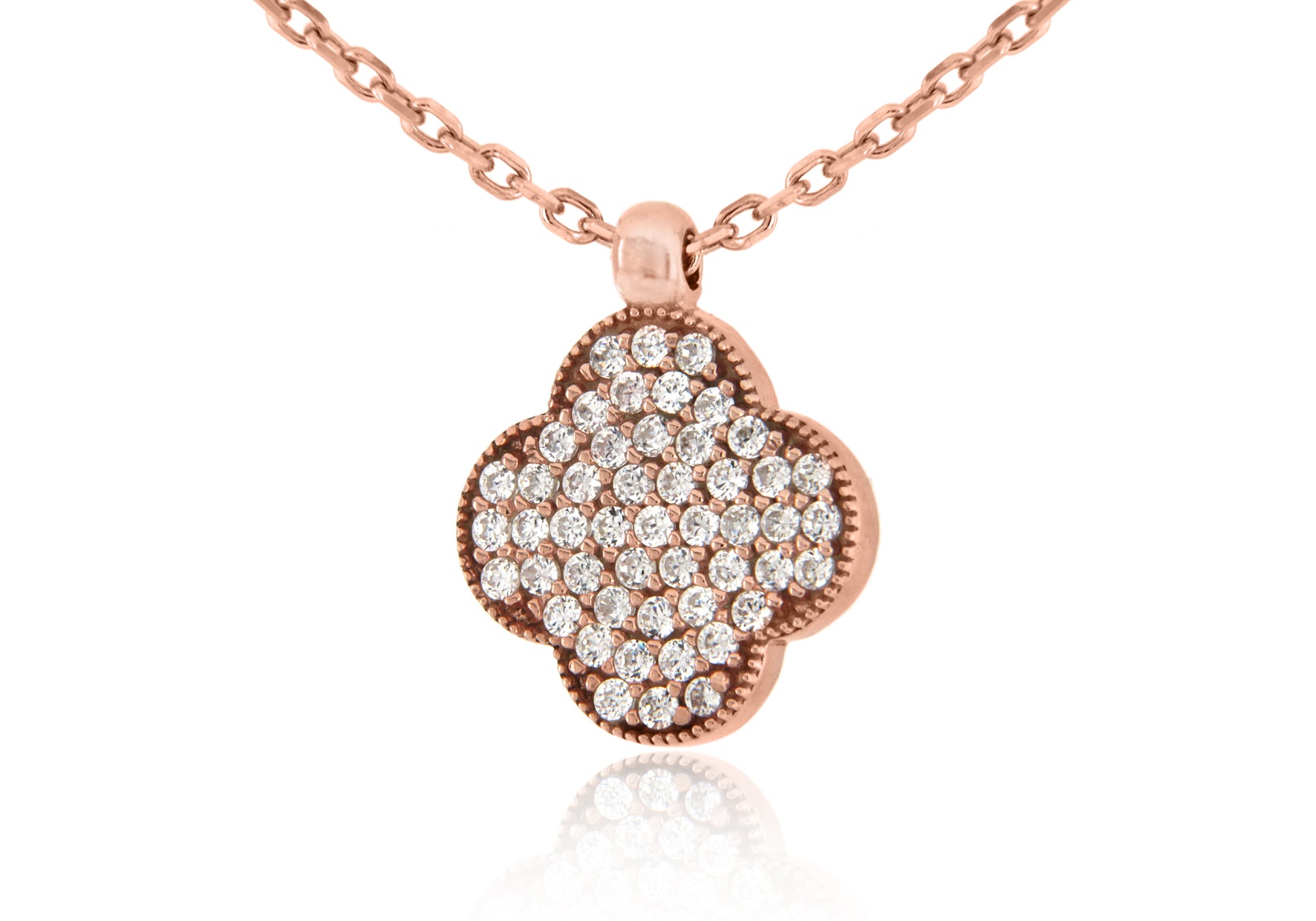 SILVER RP Zirconia FLOWER 16/18"9