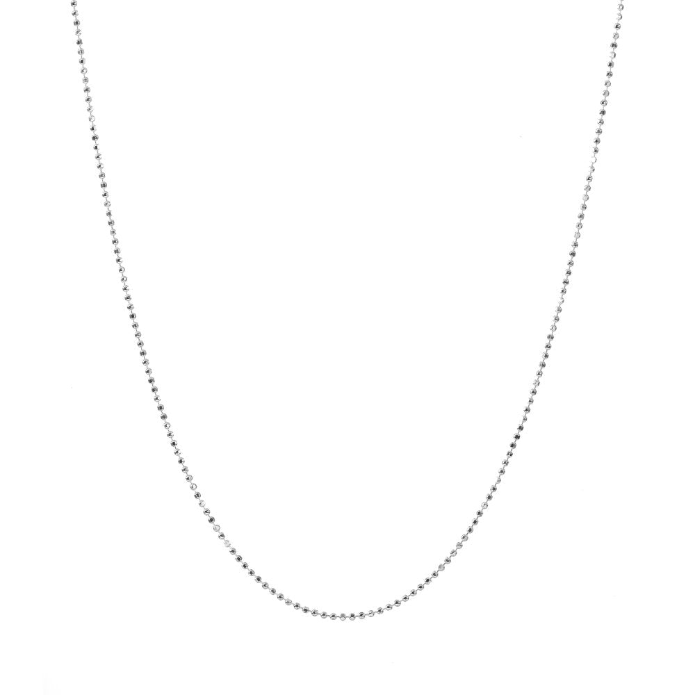 Sterling Silver Diamond Cut Ball Chain
