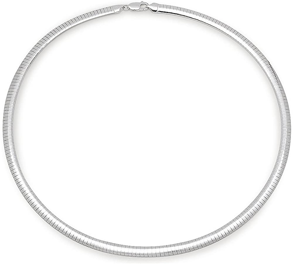 Sterling Silver Flat Omega Chain