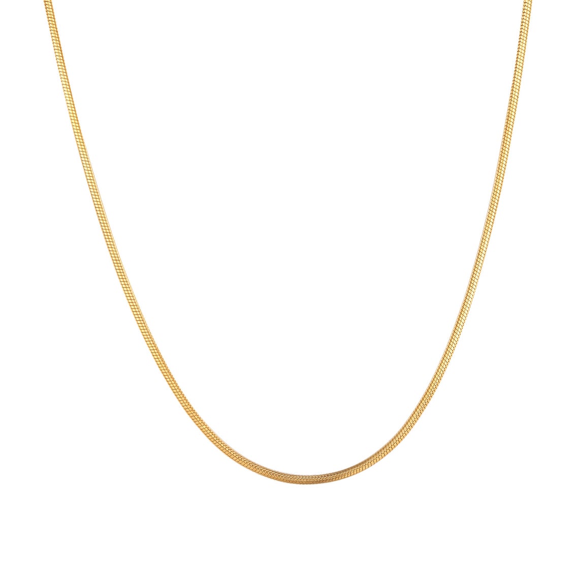 9ct Yellow Gold 50 Round Snake Chain