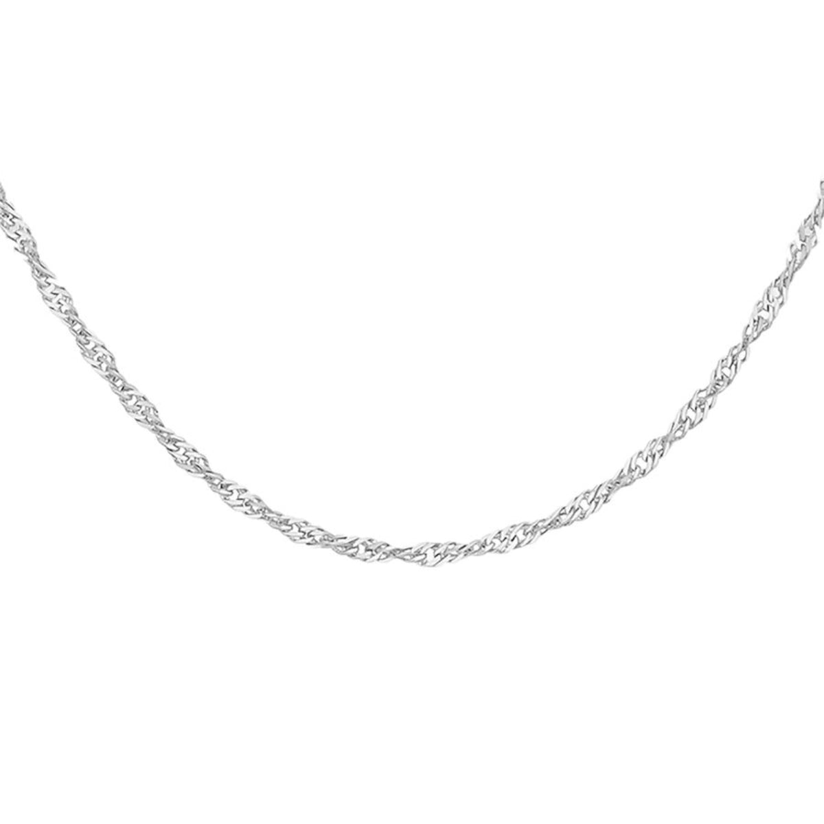 Platinum 20 Twist Slim Curb Chain