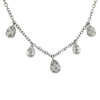 18ct White Gold 0.32ct Diamond Droplets Necklace
