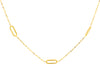 9ct Yellow Gold Paper Clip Adjustable Chain