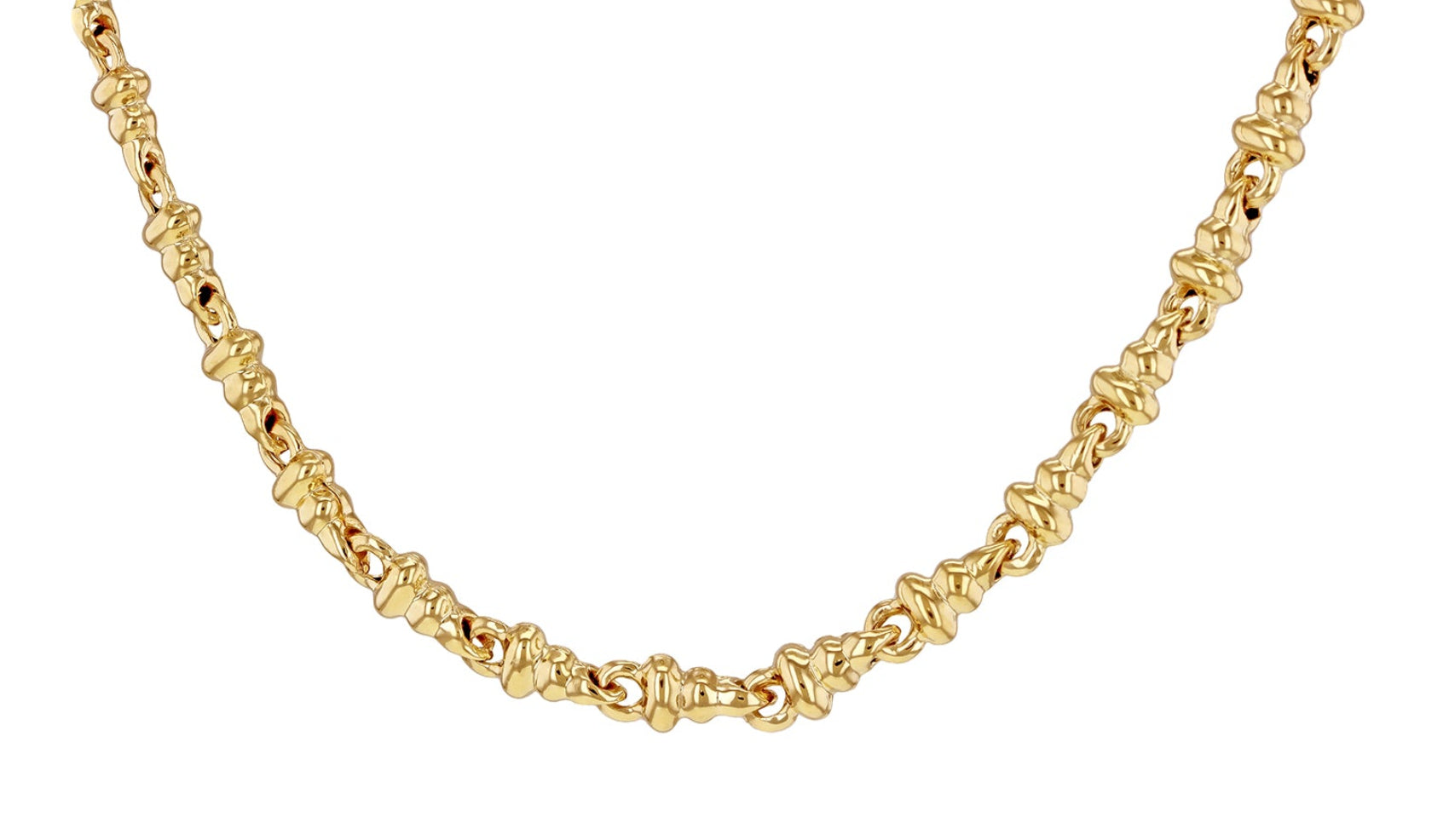 Колие с камбана от жълто злато 9ct