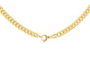9ct Yellow Gold Fancy Curb Double Oval Links Necklace