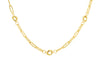 9ct Yellow Gold Knot Paper Links Necklace