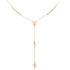 9ct Yellow Gold Rosary Pendant Necklet