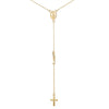 9ct Yellow Gold Rosary Pendant Necklet