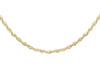 9ct Yellow Gold Rope Trace Adjustable Chain
