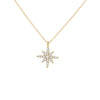 9ct Yellow Gold Zirconia North Star Adjustable Necklace