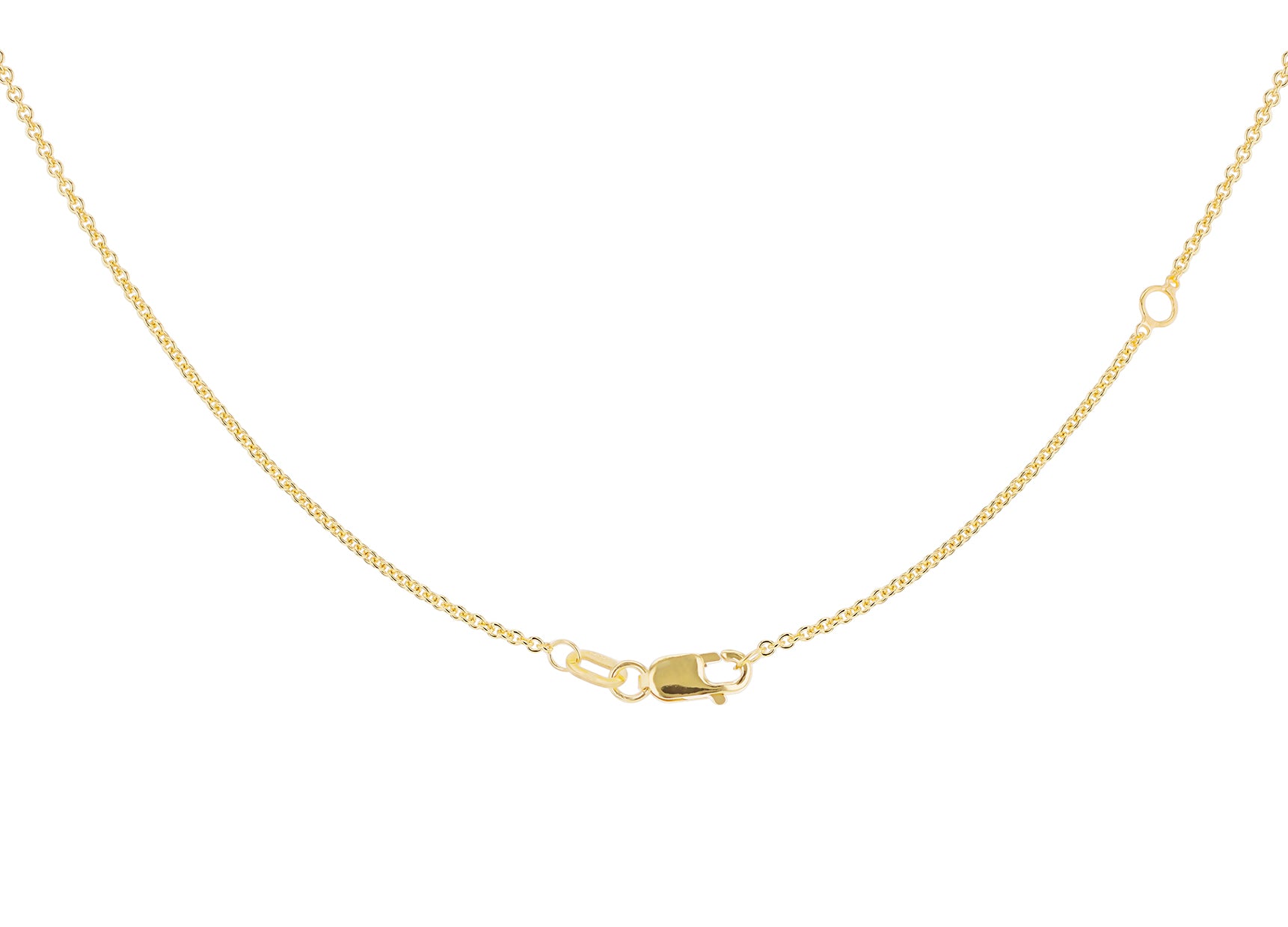 9ct Yellow Gold Trace Slim Adjustable Chain