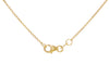 9ct Yellow Gold Diamond Cut Oval Paper Twist Necklace