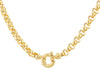 9ct Yellow Gold 250 Large Spring Ring Belcher Chain