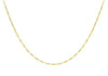 9ct Yellow Gold Diamond Cut Figaro Chain
