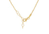 9ct Yellow Gold Mother Of Pearl Clover Petal Necklace