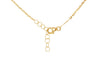 9ct Yellow Gold Mother Of Pearl Interlocked Heart Necklace