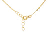 9ct Yellow Gold Malachite Interlocked Heart Necklace