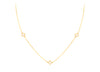 9ct Yellow Gold Mother of Pearl Clover Necklace