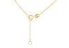 9ct Yellow Gold Black Onyx Clover Ball Chain Necklace