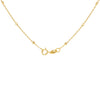 9ct Yellow Gold Disco Heart Adjustable Trace & Ball Chain Pendant Necklace