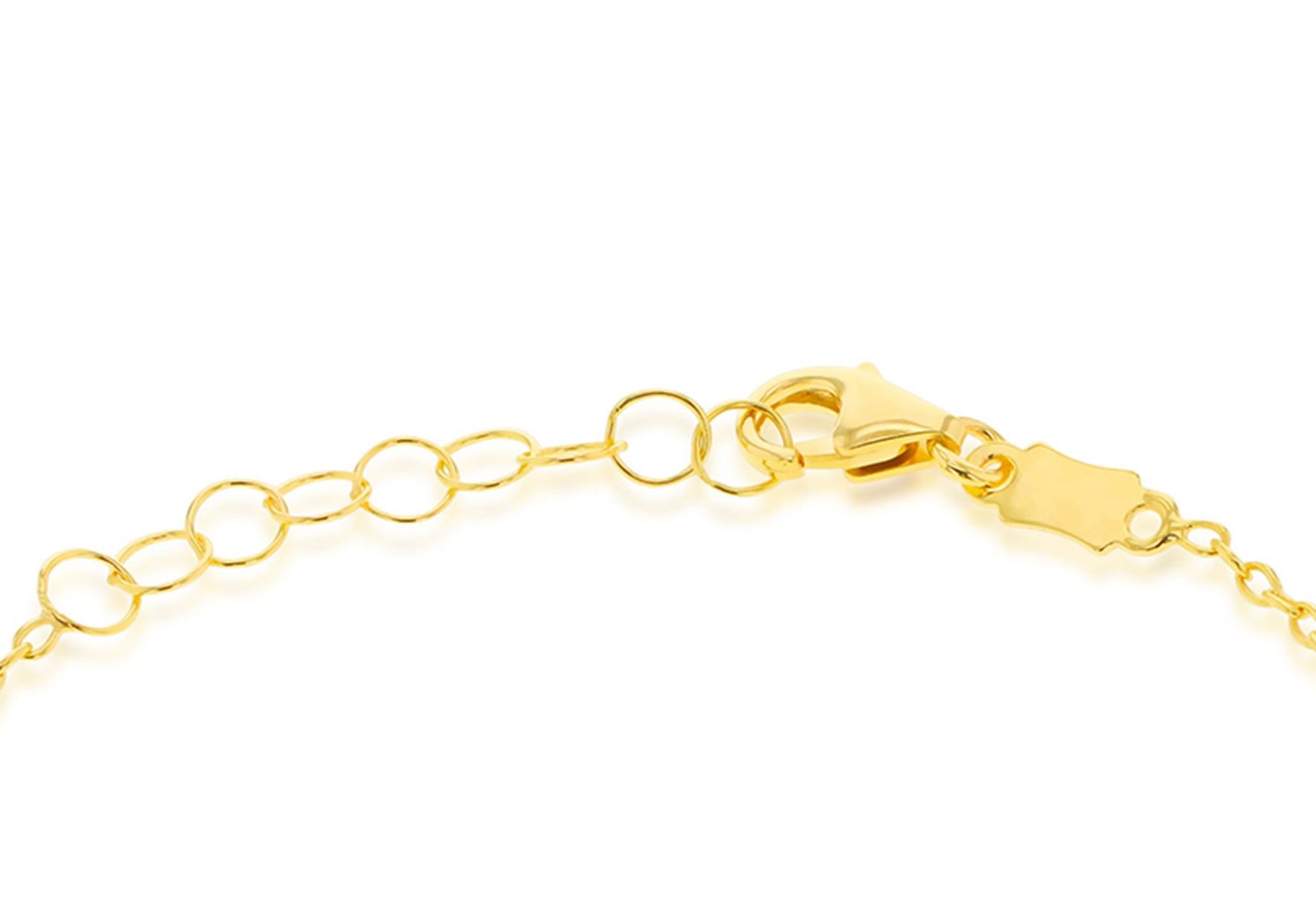 9ct Yellow Gold Moon Heart Star Charm Baby Bracelet