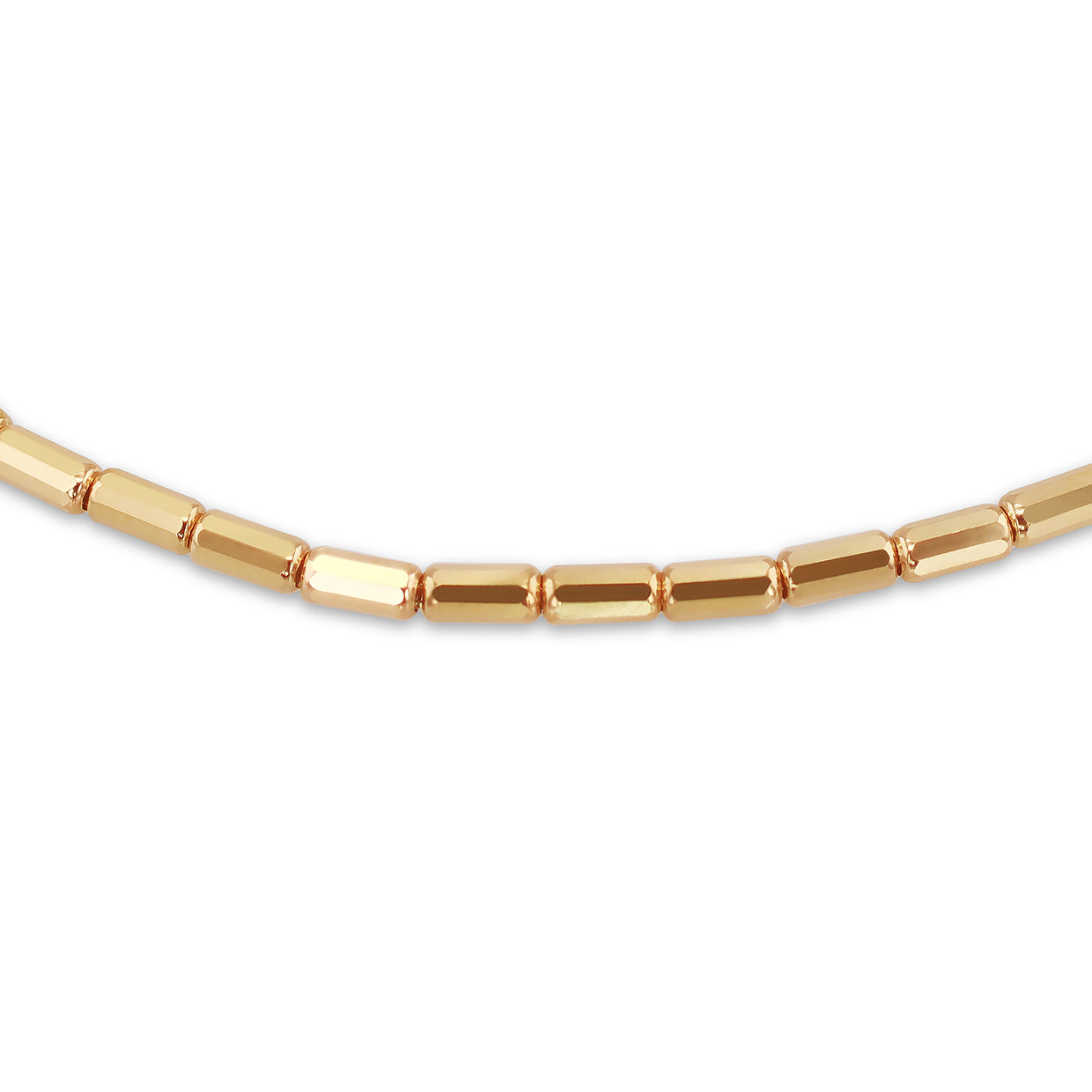 9ct Yellow Gold Mini Diamond Cut Bars Bracelet