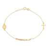 9ct Yellow Gold Rosary Bar Bracelet