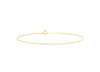 9ct Yellow White Enamel Mini Paper Chain Bracelet