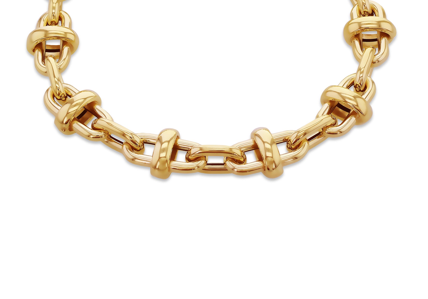 9ct Yellow Gold Mariner Anchor Links Bracelet